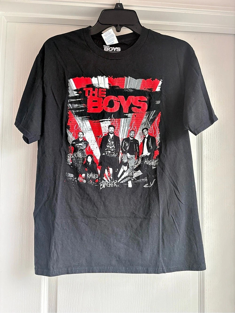 The Boys Graphic T-Shirt Black & Red Size Medium